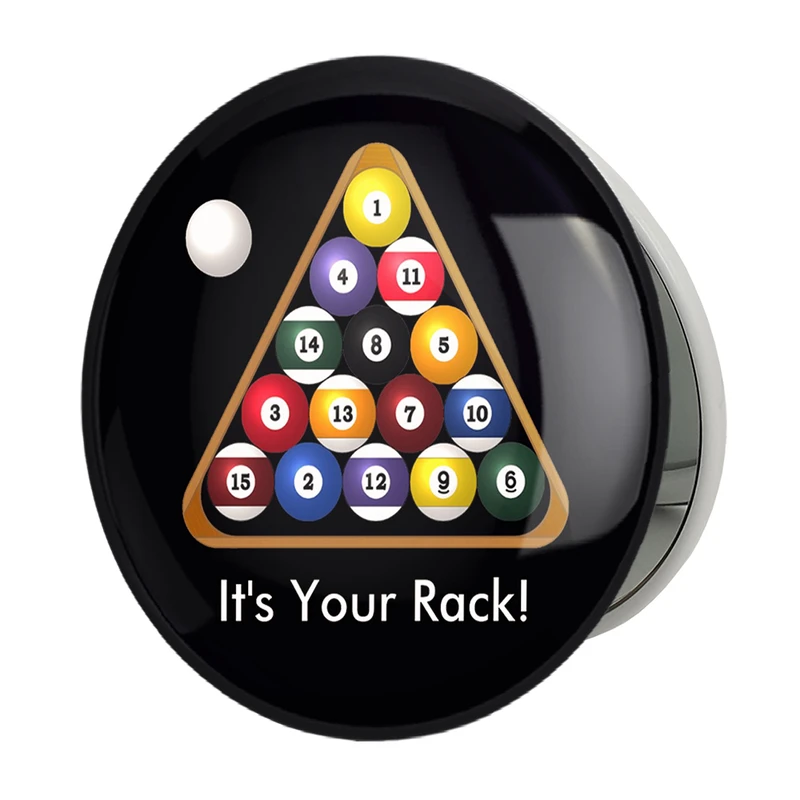 آینه جیبی خندالو طرح بیلیارد Billiard مدل تاشو کد 28109 