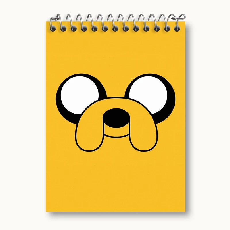 دفتر یادداشت 50 برگ خندالو مدل جیک وقت ماجراجویی Adventure Time کد 20814