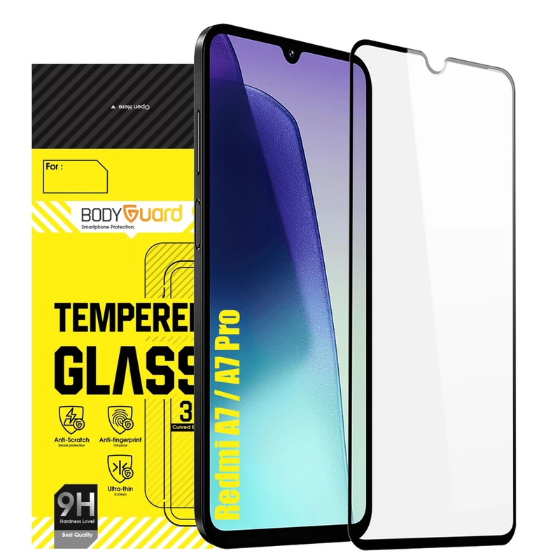 محافظ صفحه نمایش شیشه ای بادیگارد مدل FX مناسب برای گوشی موبایل شیائومی Redmi A7 / Redmi A7 Pro