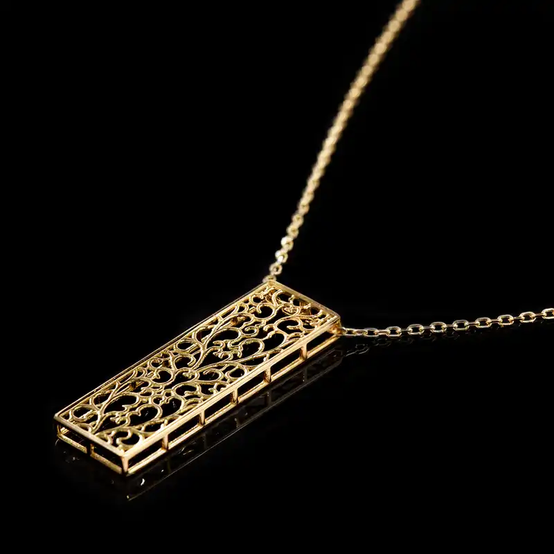 گردنبند طلا 18 عیار زنانه جواهری سون مدل 3186