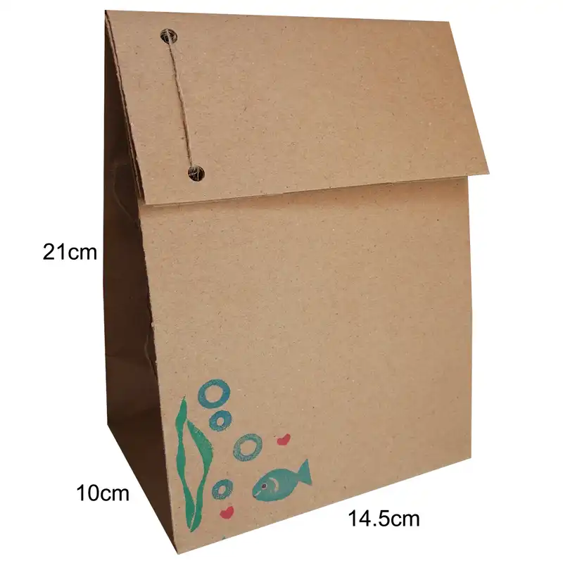 پاکت هدیه مدل تاشو حجیم c9 بسته 50 عددی