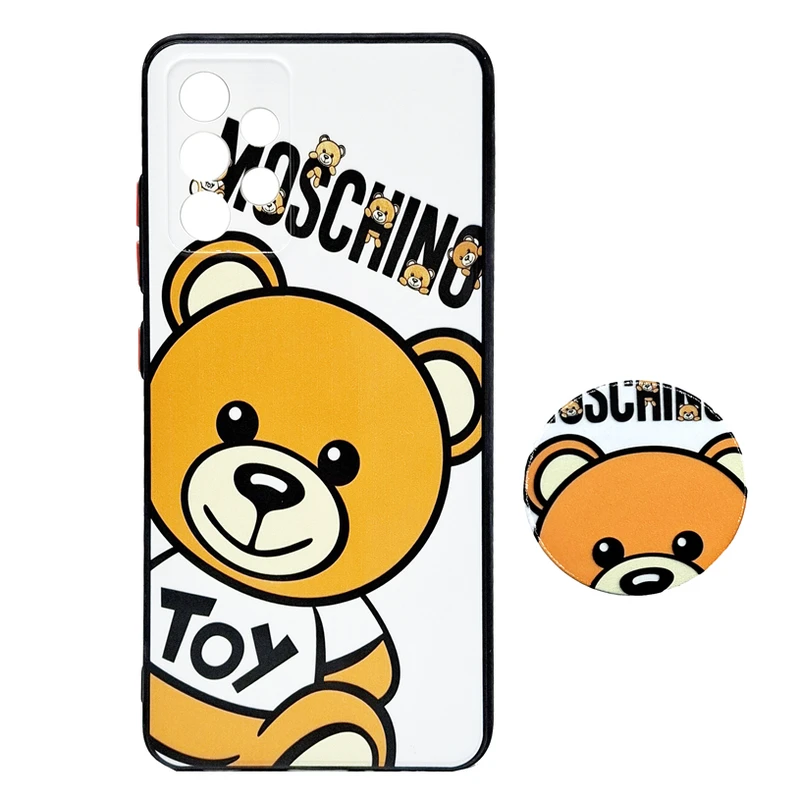 کاور مدل TOYBEAR مناسب برای گوشی موبایل سامسونگ Galaxy A32 4G به همراه پاپ سوکت