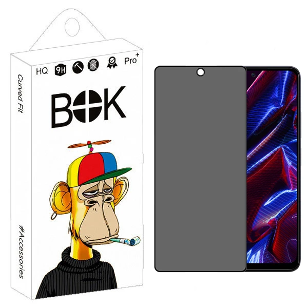 محافظ صفحه نمایش حریم شخصی بوک مدل Privacy Touch مناسب برای گوشی موبایل شیائومی Redmi Note 13 pro 4G / 12 pro 5G / X5 Pro 