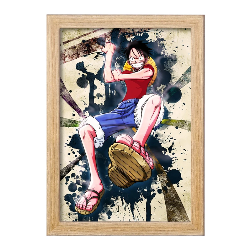 تابلو خندالو مدل لوفی انیمه وان پیس One Piece  کد 17239