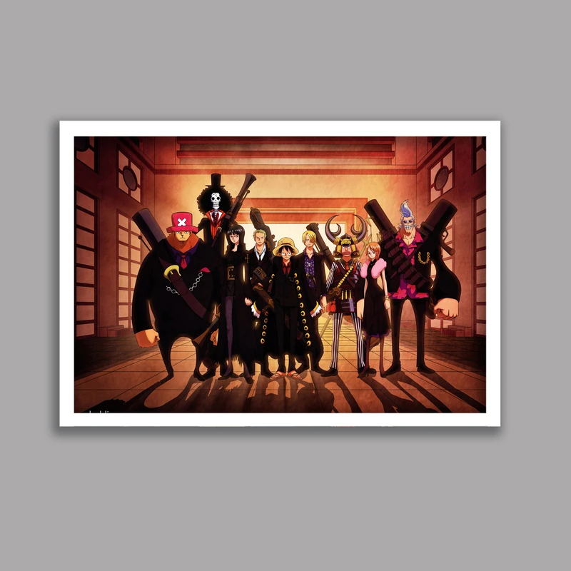 تابلو مدل انیمه وان پیس One Piece کد LA-G10492