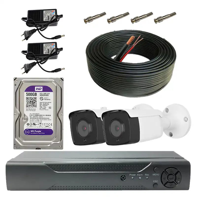 سیستم امنیتی کامل دوربین مداربسته مدل 10002