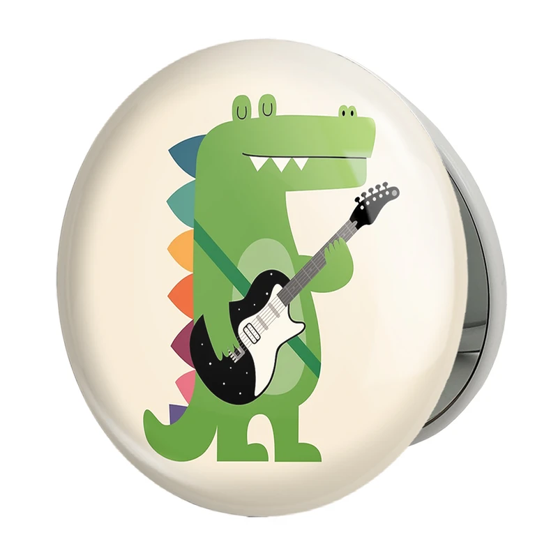 آینه جیبی خندالو طرح دایناسور مدل تاشو کد 5068 