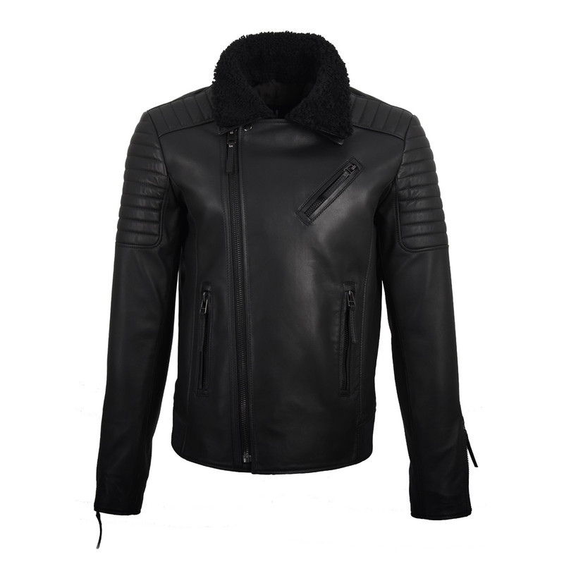 کت چرم مردانه آلین مدل M4018ABHBS