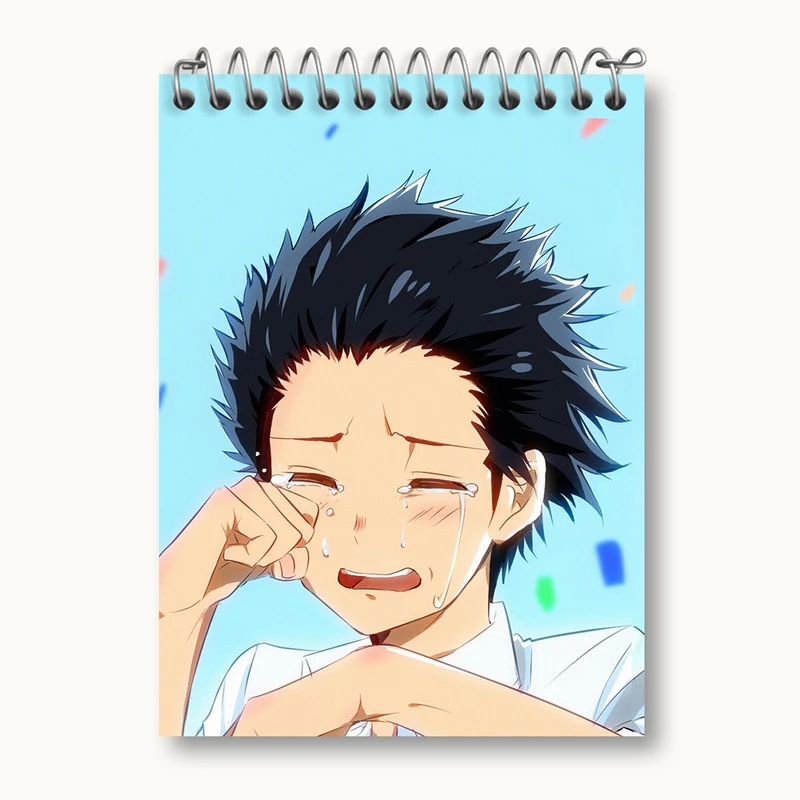 دفتر یادداشت 50 برگ خندالو مدل شویا ایشیدا انیمه سایلنت ویس A Silent Voice کد 15778