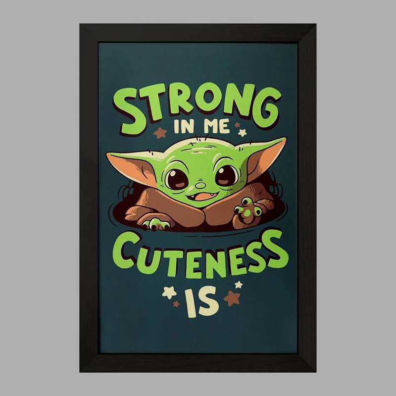 تابلو خندالو مدل یودا سریال جنگ ستارگان کد 26071