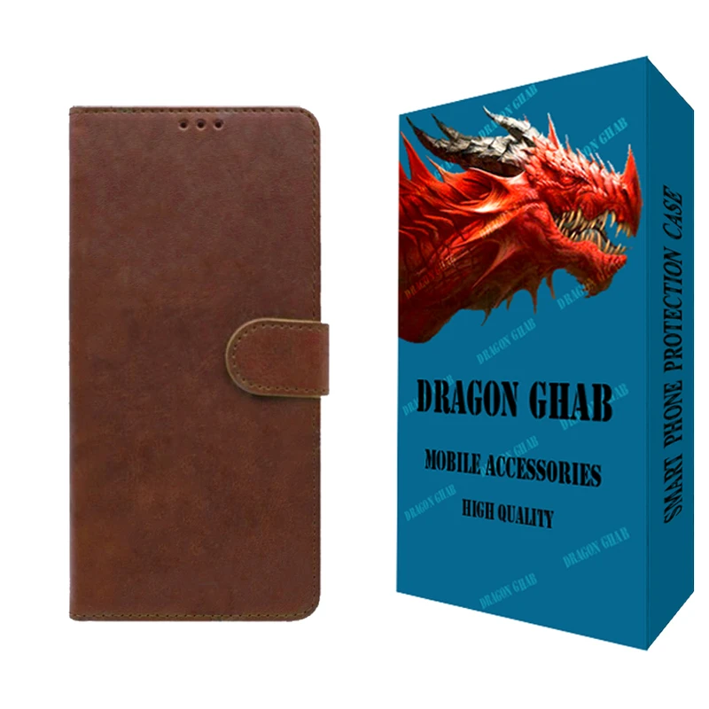 کیف کلاسوری دراگون قاب مدل چرمی مناسب برای گوشی موبایل شیائومی Redmi Note 11S