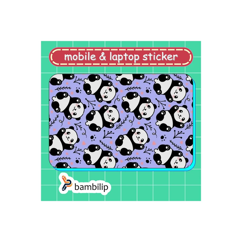 استیکر بامبیلیپ مدل کارت عابر طرح پاندا کد 8242455