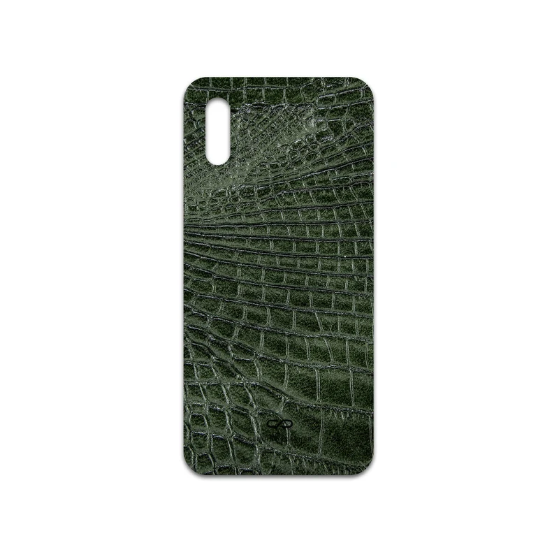 برچسب پوششی ماهوت مدل Green-Crocodile-Leather مناسب برای گوشی موبایل شیائومی Redmi 9i Sport