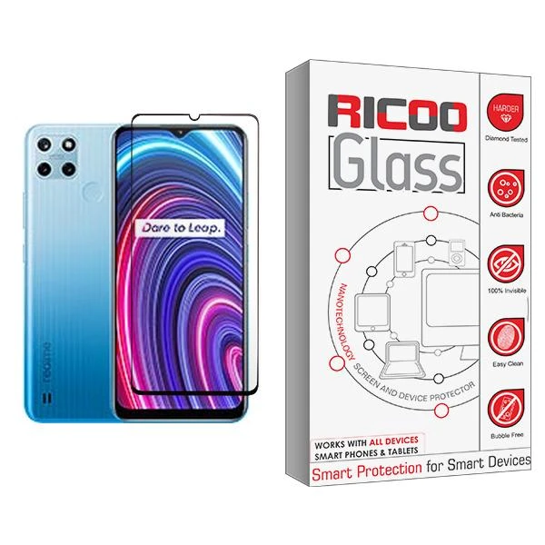 محافظ صفحه نمایش ریکو مدل Ricoo Glass MIX001 مناسب برای گوشی موبایل ریلمی C25Y
