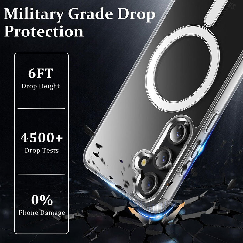 کاور مسیر مدل Clear Magnetic Magsafe مناسب برای گوشی موبایل سامسونگ Galaxy A35