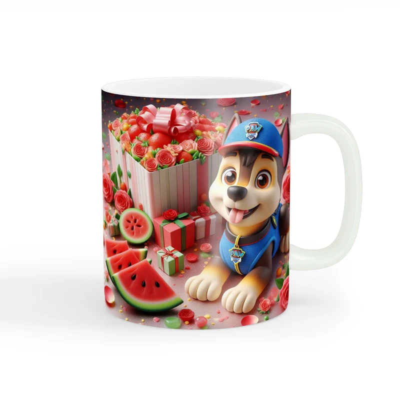 ماگ پاد آفرین طرح سگ نگهبان کد 219