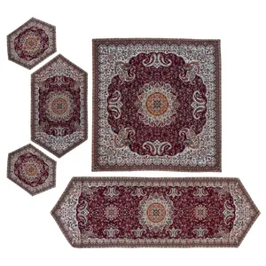 ست 5 تکه رومیزی ترمه طرح شاه نشین کد20083