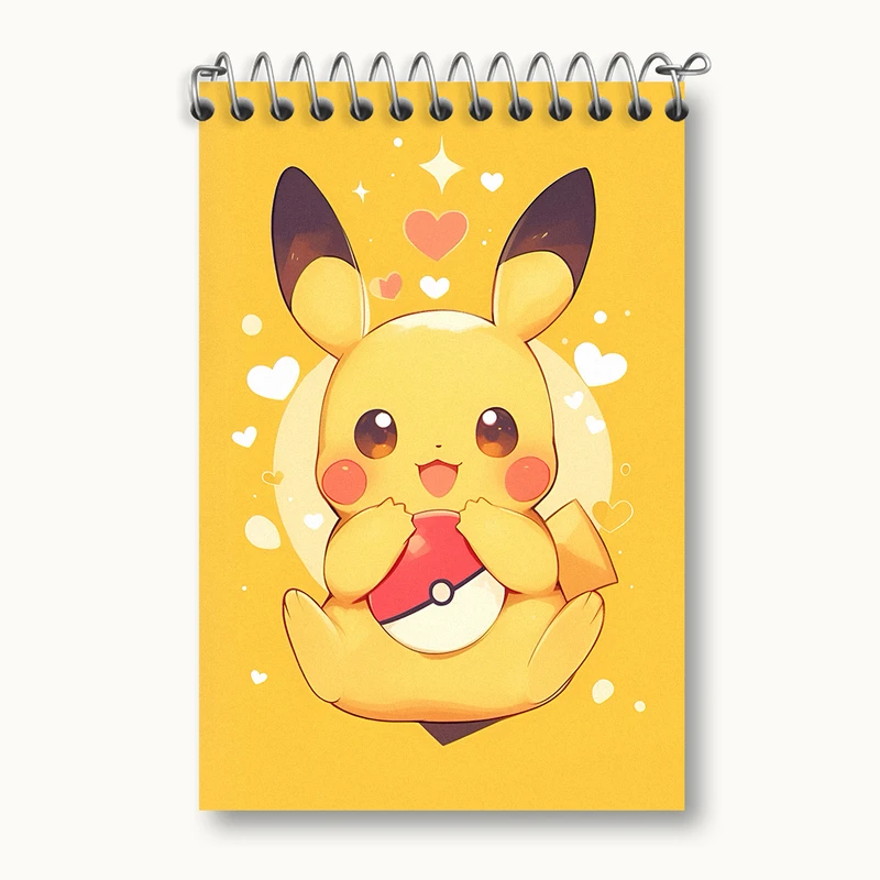 دفتر یادداشت 50 برگ خندالو طرح انیمه پوکمون کد N4308