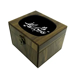 جعبه هدیه چوبی طرح تولد پدر کد 8979026