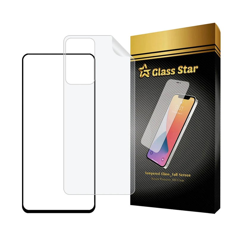 محافظ صفحه نمایش گلس استار مدل FUNABKGS مناسب برای گوشی موبایل شیائومی Redmi Note 11 Pro Plus 5G به همراه محافظ پشت گوشی