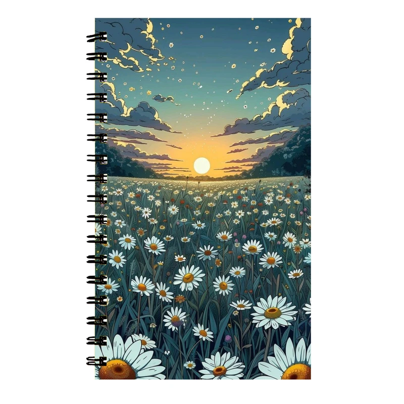 دفتر نت موسیقی 40 برگ طرح دشت بابونه کد 3574