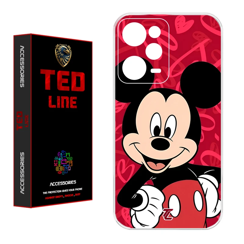 کاور تدلاین طرح میکی موس کد 1148 مناسب برای گوشی موبایل شیائومی Redmi Note 12 Pro 5G / Poco X5 Pro