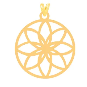 آویز گردنبند طلا 18 عیار زنانه الن نار مدل 31579