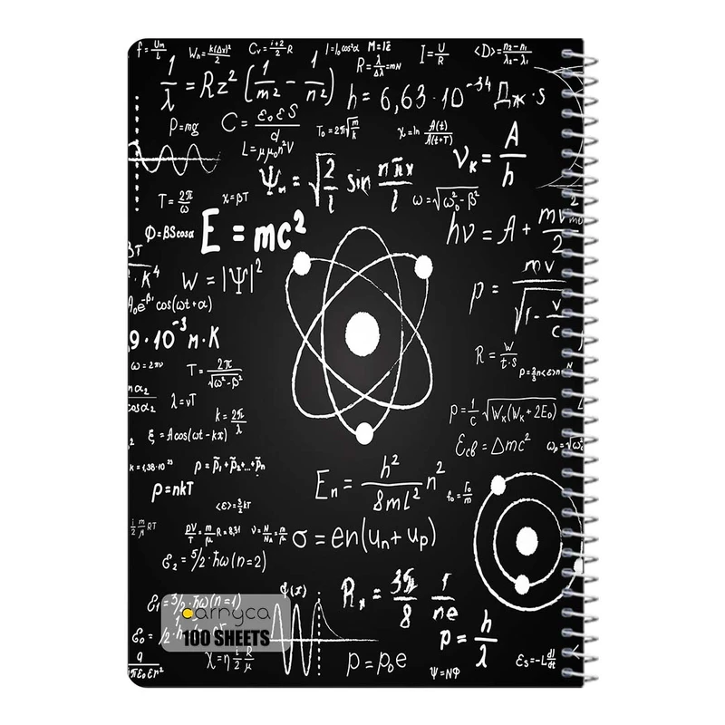دفتر مشق 100 برگ سیمی کارنیکا طرح فیزیک Physics کد 37747