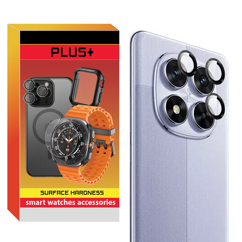 محافظ لنز دوربین پلاس مدل Ring Metal PL مناسب برای گوشی موبایل شیائومی Redmi Note 14 Pro