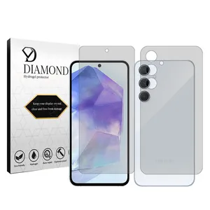 Diamond Tough model transparent screen protector suitable for Samsung Galaxy A55 5G mobile phone along with the back protector