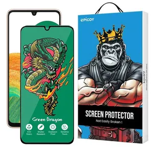 Epicoy Green Dragon ExplosionProof Glass Screen Protector For Samsung Galaxy A33 5G/ A32 4G/ A22 4G/ A50 4G