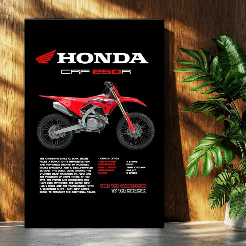 تابلو شاسی بکلیت طرح موتور هوندا HONDA CRF250R مدل T-po1598
