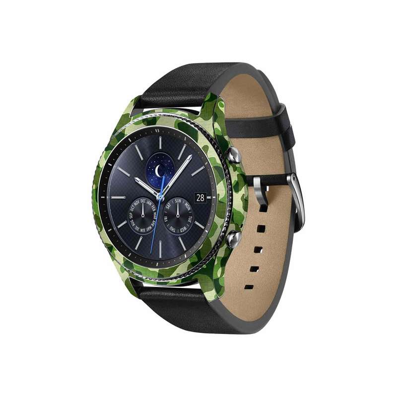 برچسب ماهوت طرح Army-Green-2 مناسب برای ساعت هوشمند سامسونگ Galaxy Gear S3 Classic