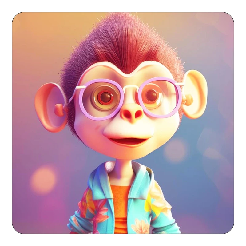 مگنت کاکتی طرح حیوانات کارتونی مدل mp28453