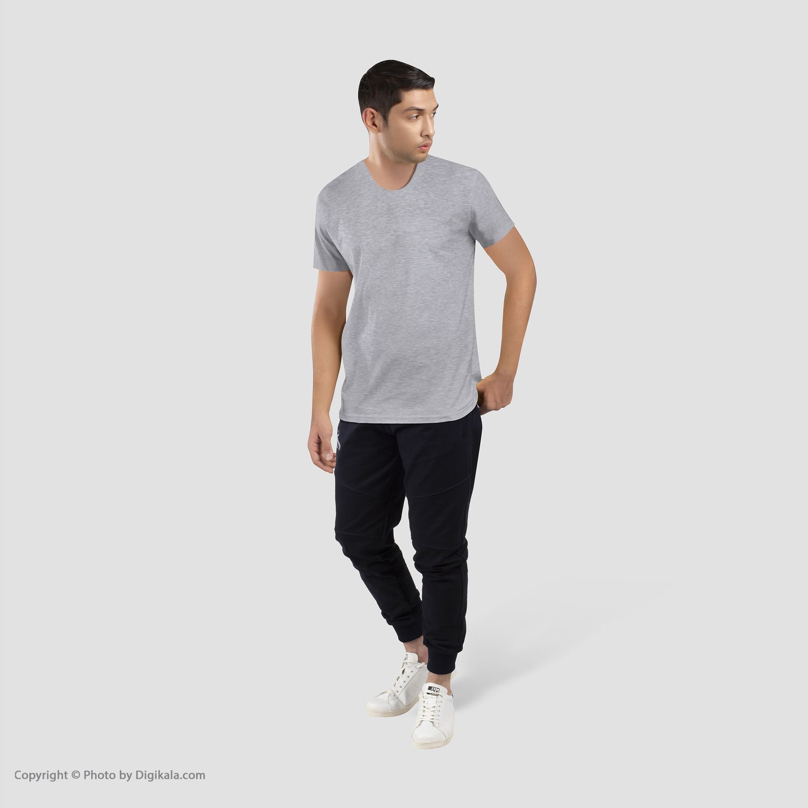 تی شرت مردانه کالینز مدل CL1025760-GREYMELANGE -  - 2