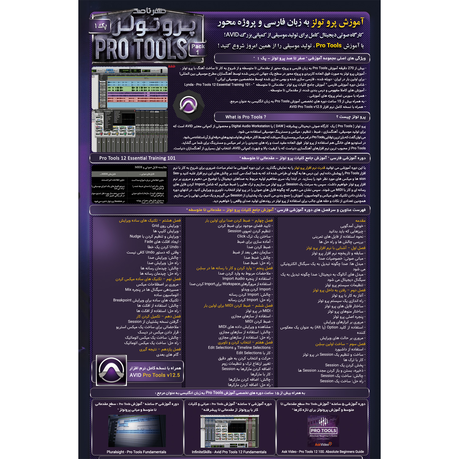 نرم افزار آموزش صفر تا صد پرو تولز پک 1 نشر صفر تا صد