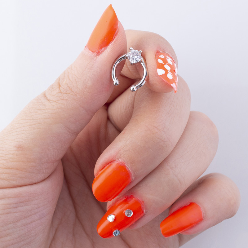 پیرسینگ نقره زنانه مدل AVN_P010