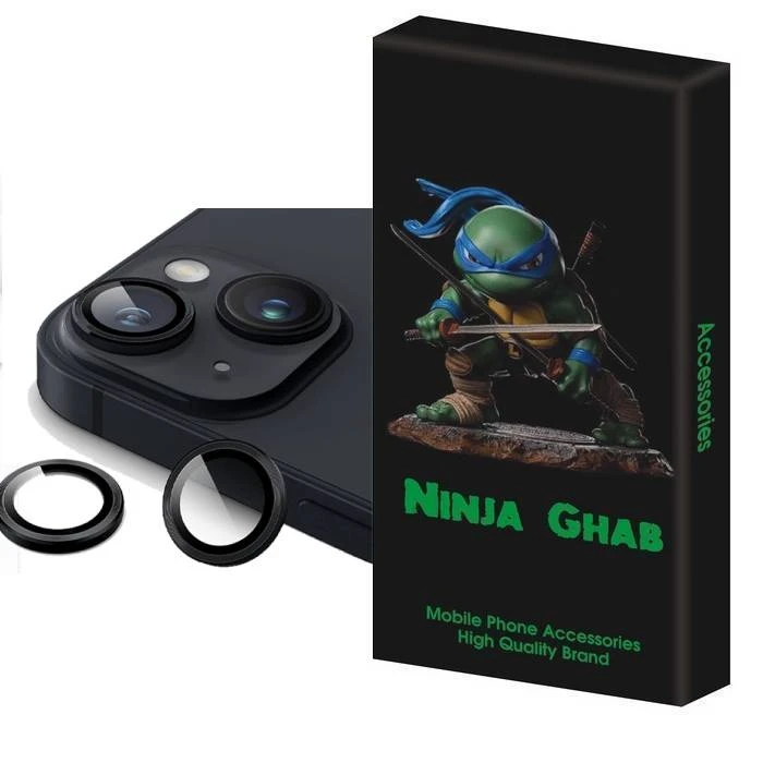 محافظ لنز دوربین نینجا قاب مدل رینگی مناسب برای گوشی موبایل اپل iPhone 15