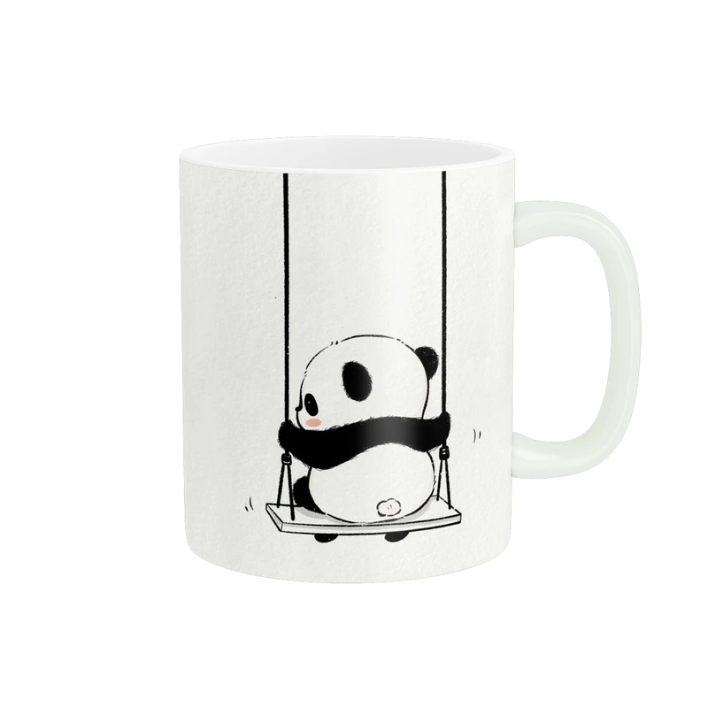 ماگ پاد آفرین طرح پنگوئن کارتونی کد 5482