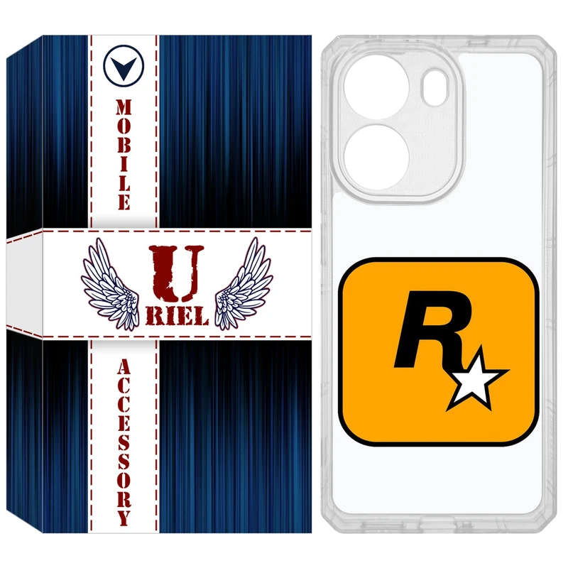 کاور یوریل مدل Clear کد 54 طرح راک استار مناسب برای گوشی موبایل شیائومی Poco X7 Pro