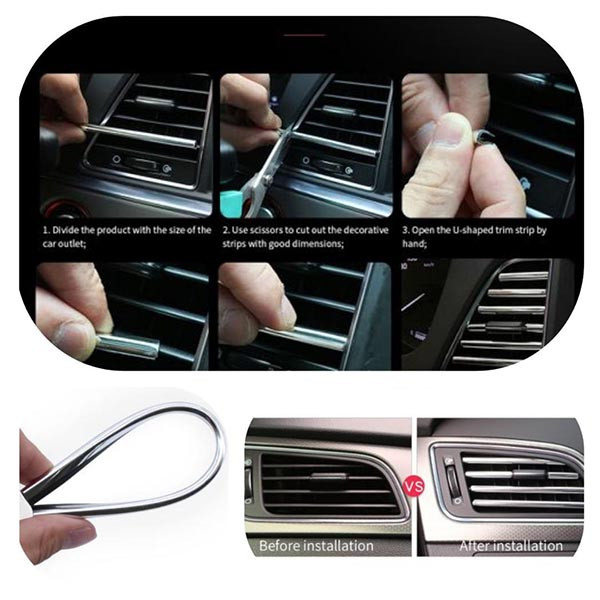 نوار تزئینی دریچه کولر مدل daSi بسته 10 عددی