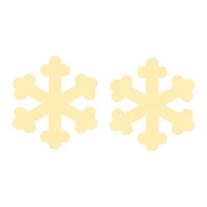 گوشواره طلا 18 عیار زنانه عدنان مدل برف AD88