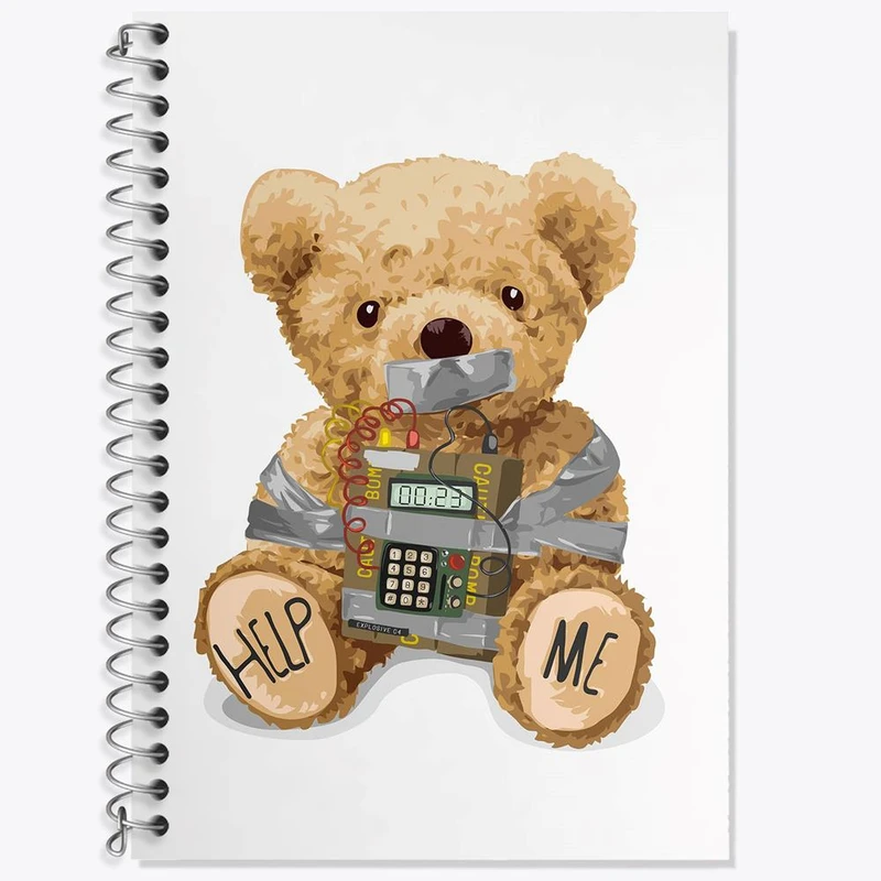 دفتر لغت 50 برگ خندالو مدل تدی Teddy کد 26151