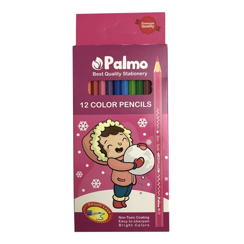 مداد رنگی 12 رنگ پالمو کد 004