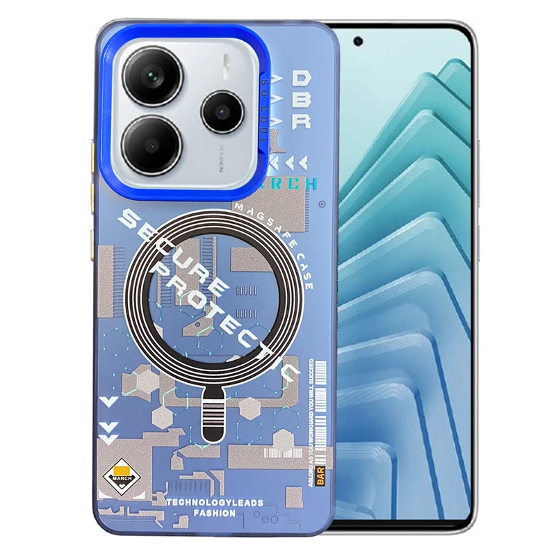 کاور مدل SOCOOL طرح مگ سیف کد DBR مناسب برای گوشی موبایل شیائومی Redmi Note 14 4G / 5G