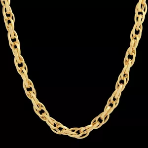زنجیر طلا 18 عیار زنانه طلای مستجابی مدل آوا کد 45