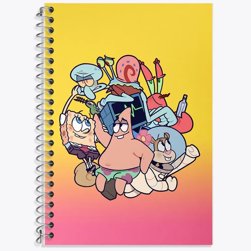 دفتر لغت 50 برگ خندالو طرح باب اسفنجی و پاتریک کد F1863