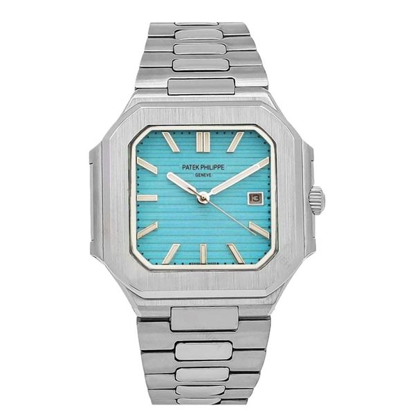 ساعت مچی عقربه‌ای کوارتز مردانه مدل تک موتور صفحه مربعی قفل مخفی کد 005