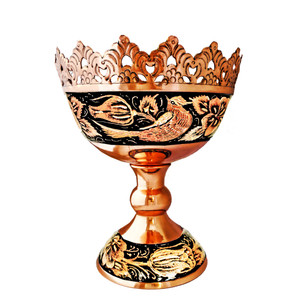 آجیل خوری مسی مدل الماس تراش کد al21