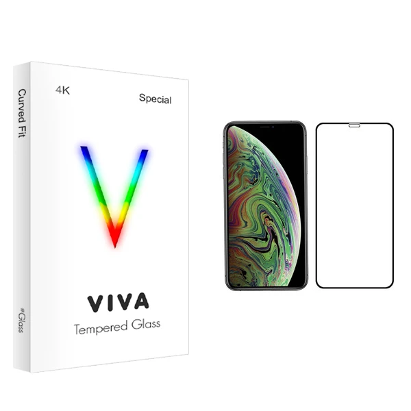 محافظ صفحه نمایش ویوا مدل 4K مناسب برای گوشی موبایل اپل iPhone XS